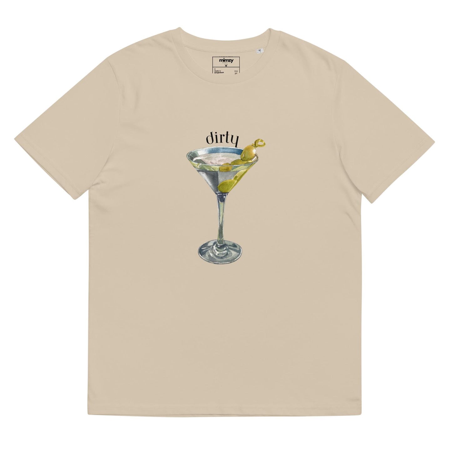 Dirty Martini Unisex organic ribbed neck t-shirt