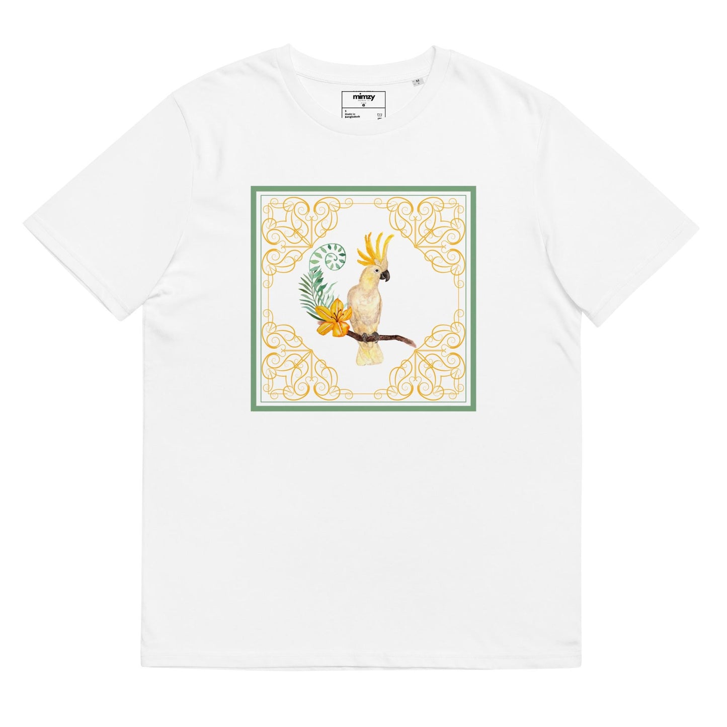 Cockatoo Unisex organic ribbed neck t-shirt