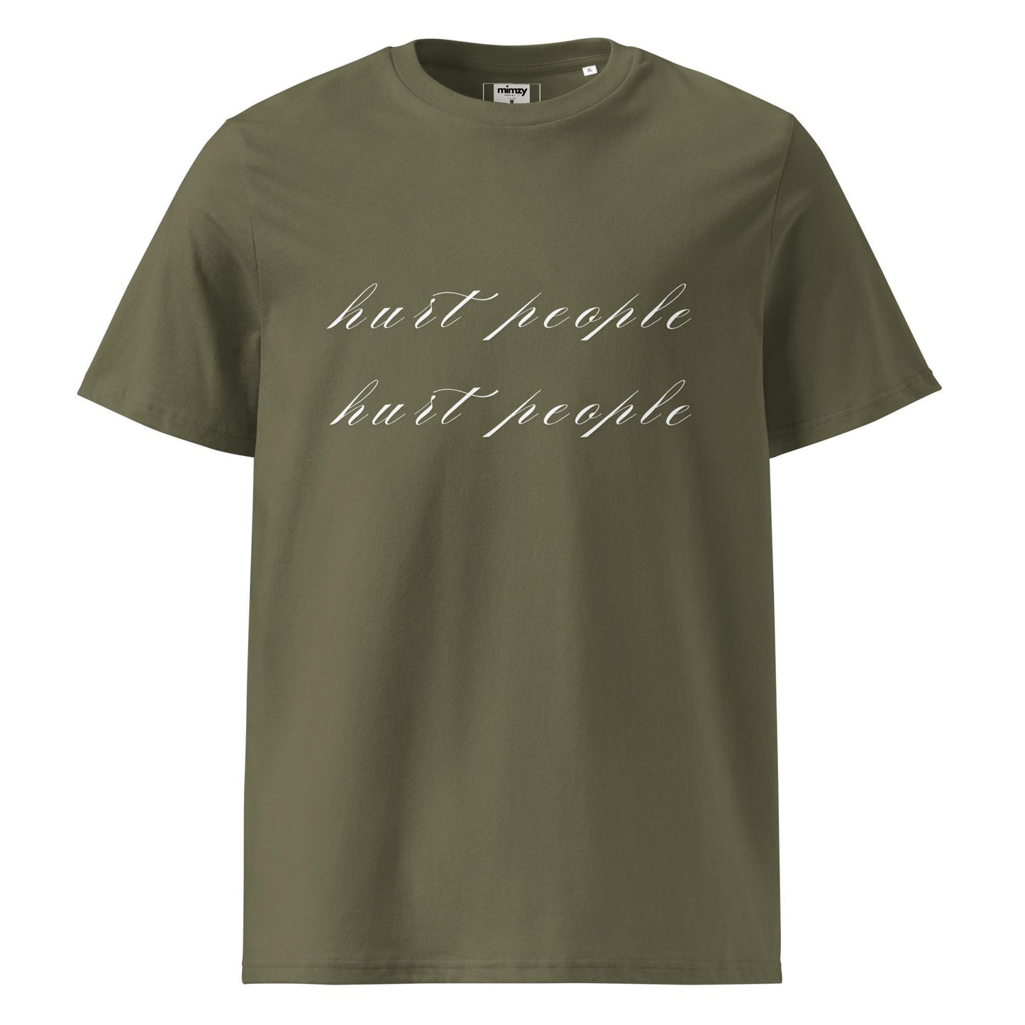 Hurt People Hurt People Unisex organic ribbed neck t-shirt