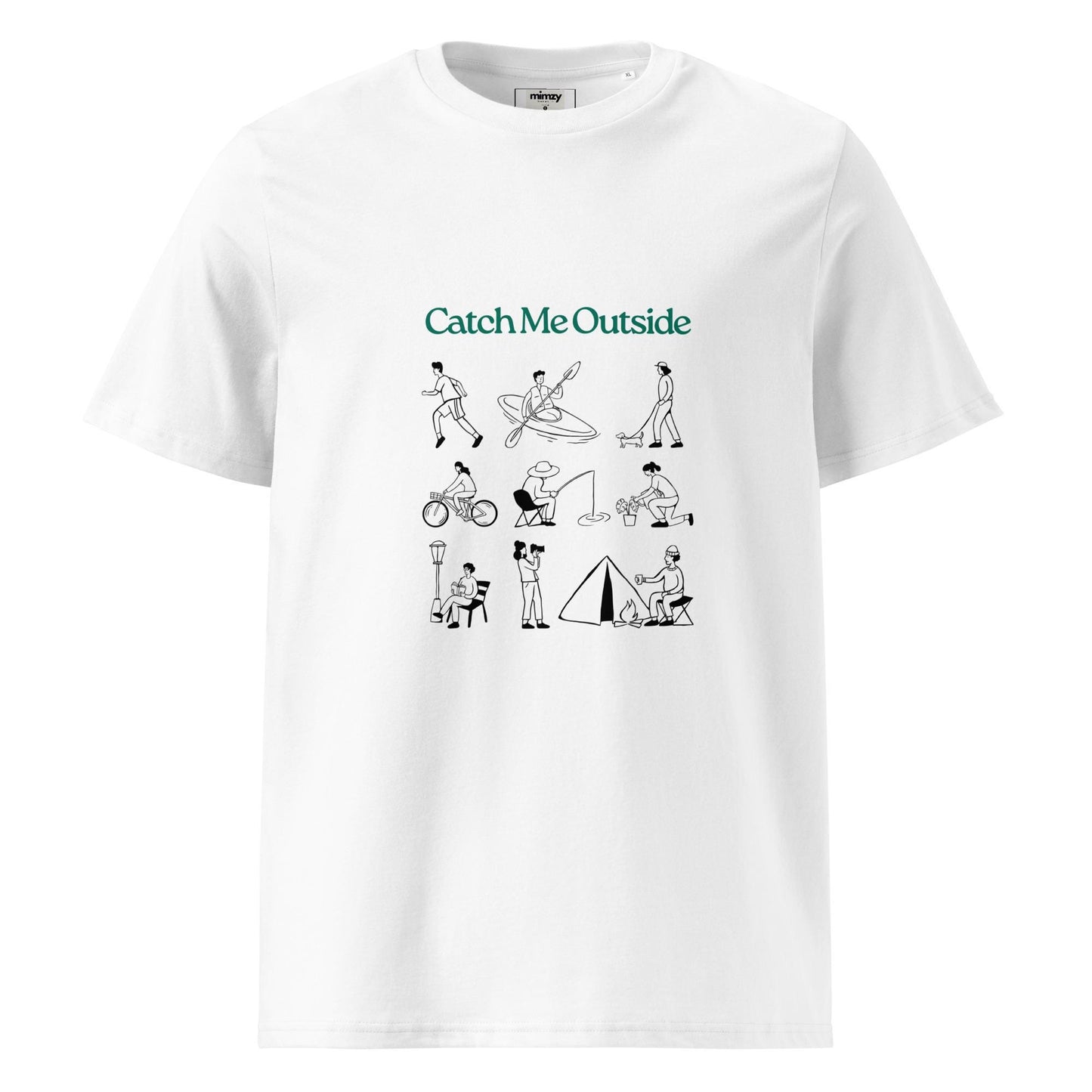 Catch Me Outside Unisex organic ribbed neck t-shirt