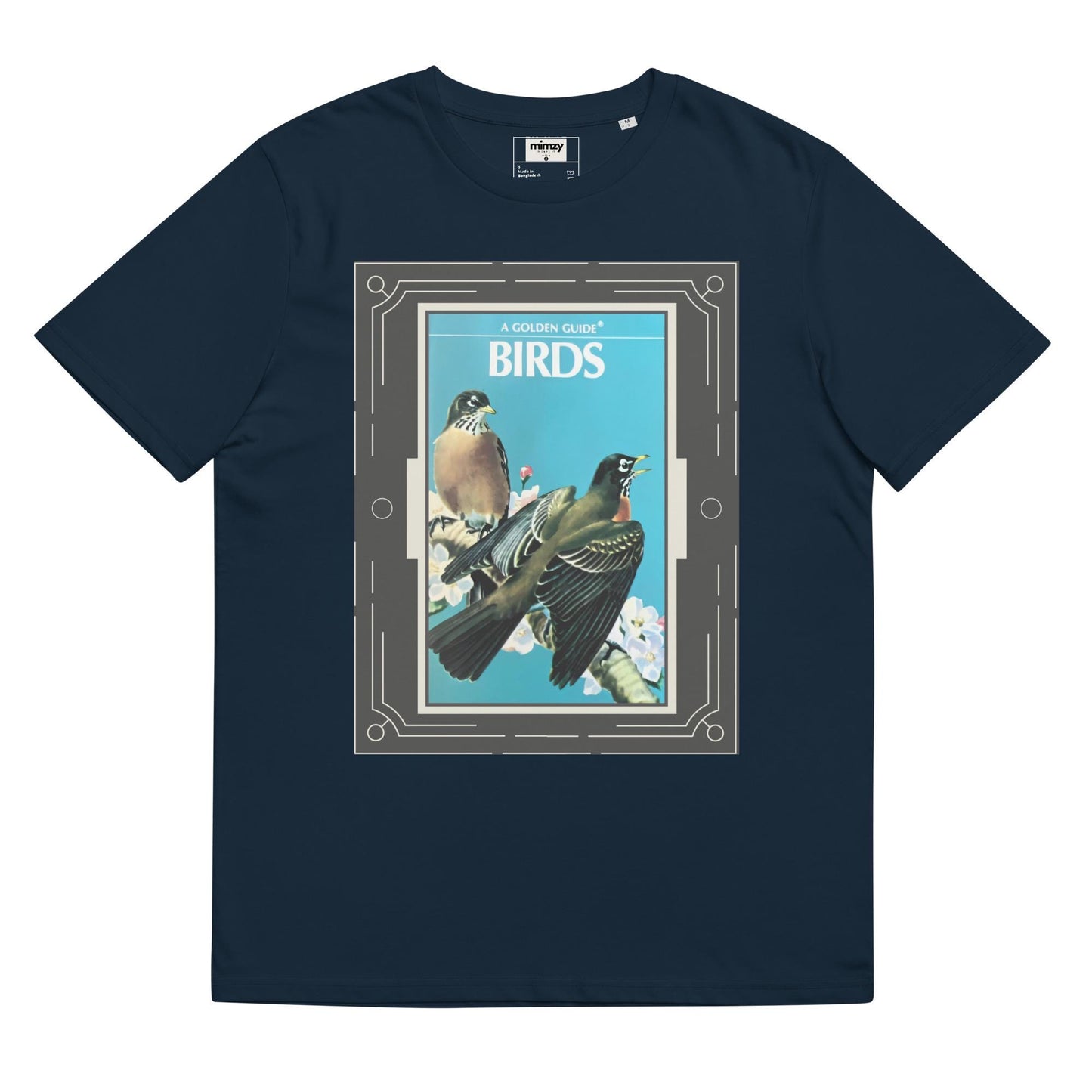 Golden Guide: Birds Unisex organic ribbed neck t-shirt