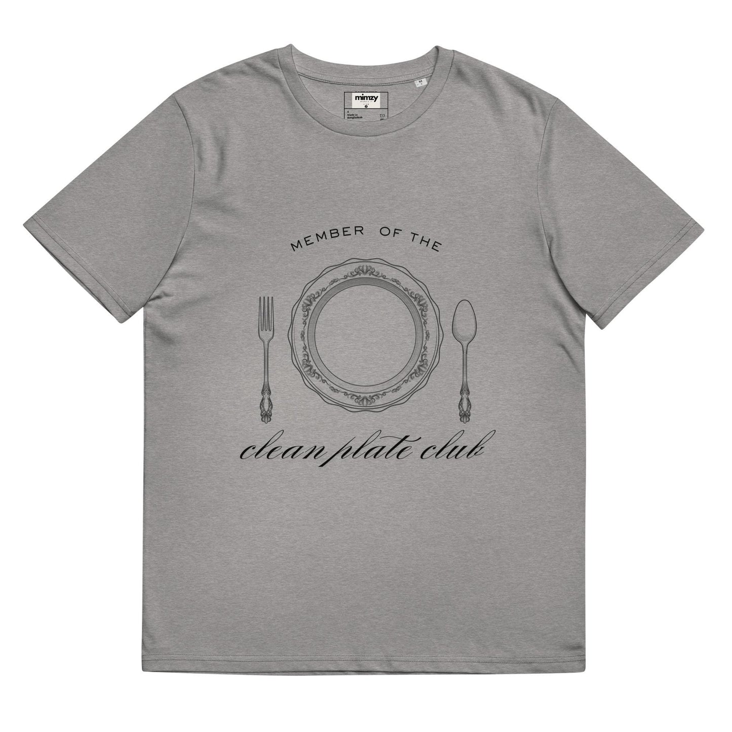 Clean Plate Club Unisex organic ribbed neck t-shirt