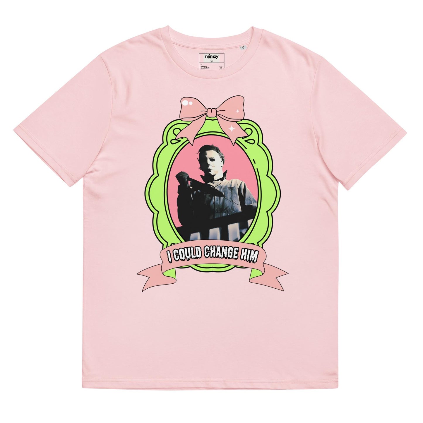 I Could Change Him Unisex organic ribbed neck t-shirt