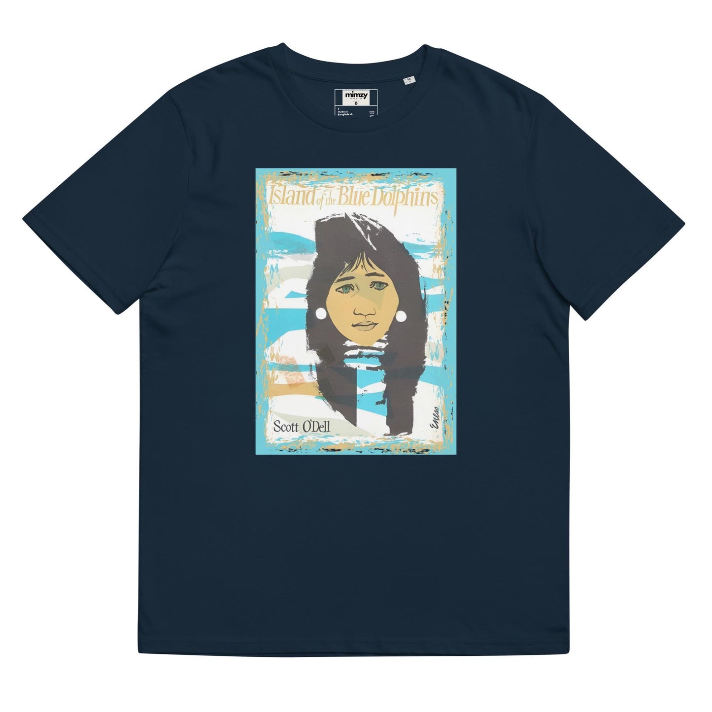 Island of Blue Dolphins Unisex organic ribbed neck t-shirt