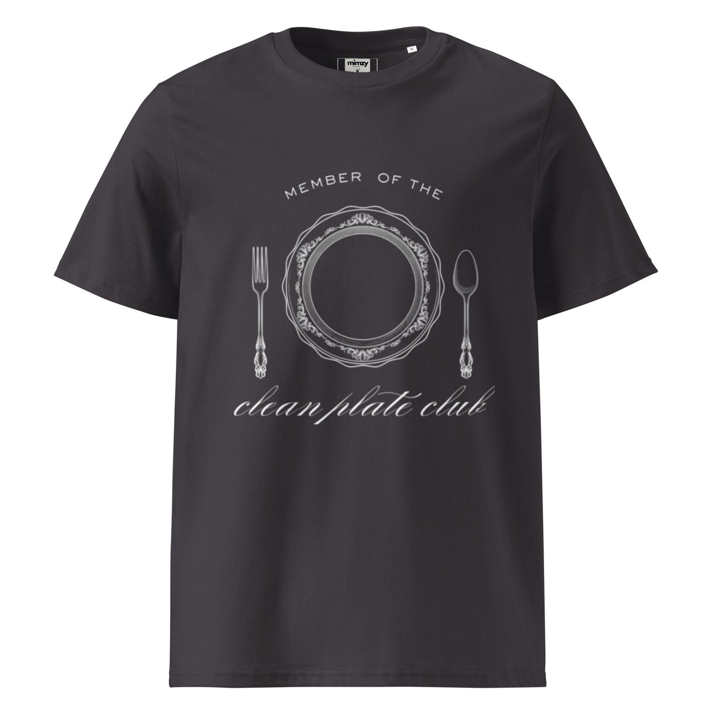 Clean Plate Club Unisex organic ribbed neck t-shirt