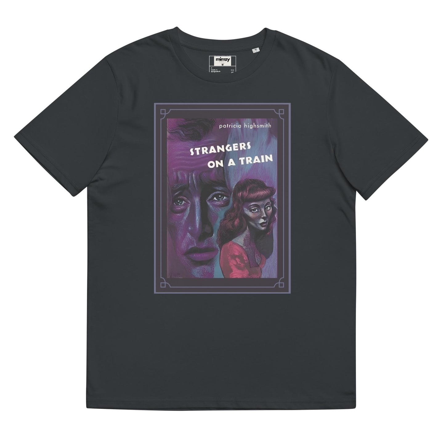 Strangers on a Train Unisex organic ribbed neck t-shirt
