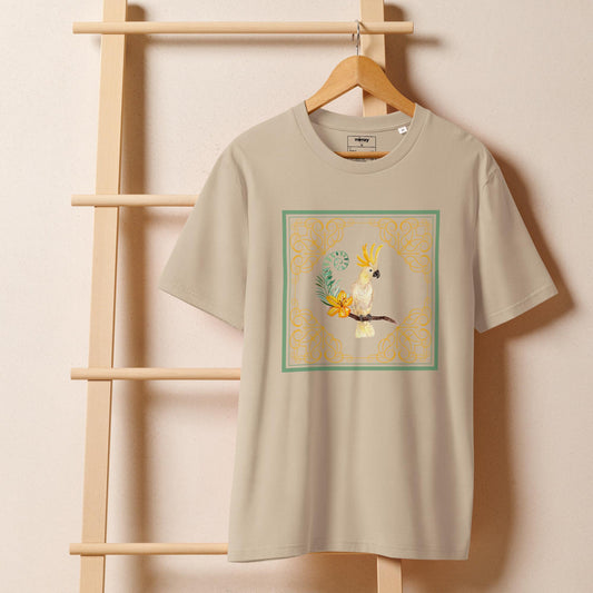 Cockatoo Unisex organic ribbed neck t-shirt