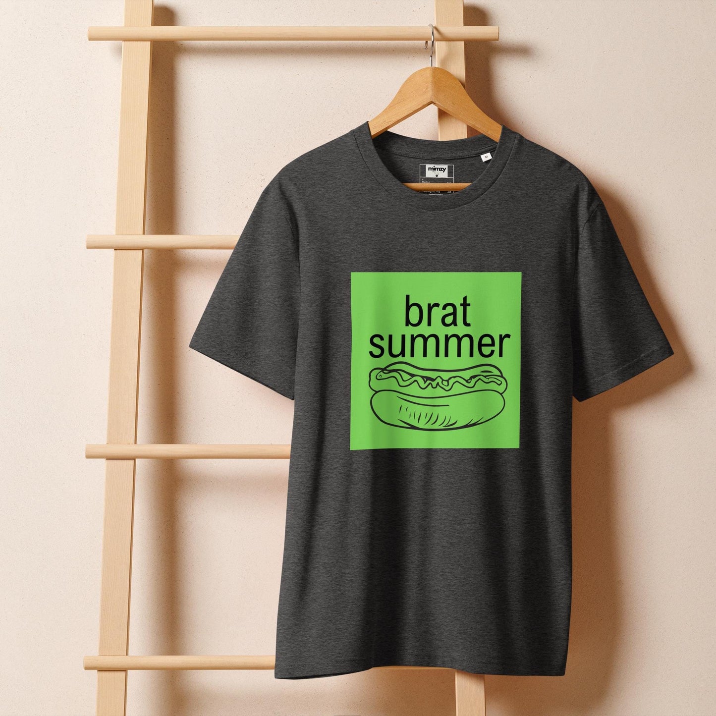 Brat Summer Unisex organic ribbed neck t-shirt