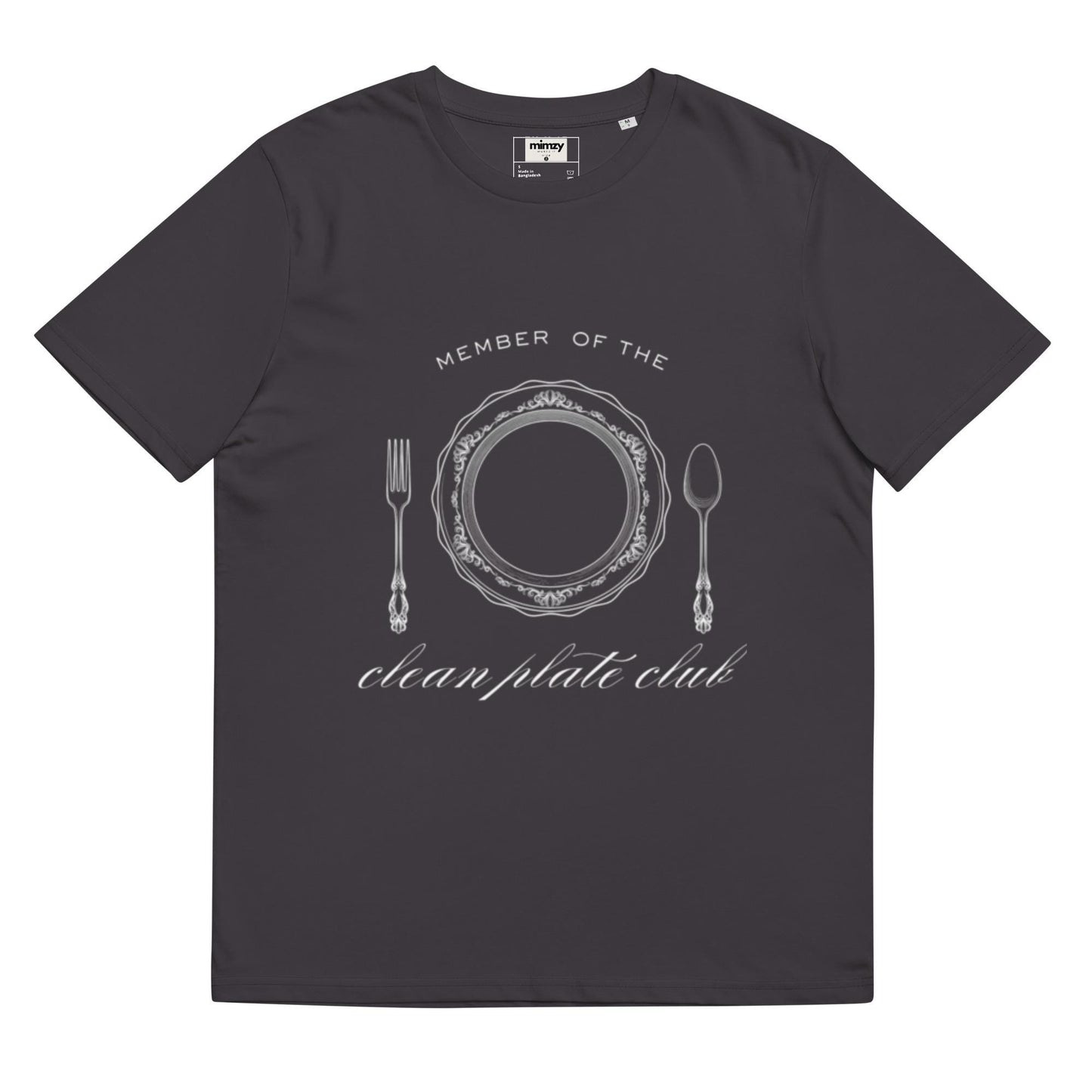 Clean Plate Club Unisex organic ribbed neck t-shirt