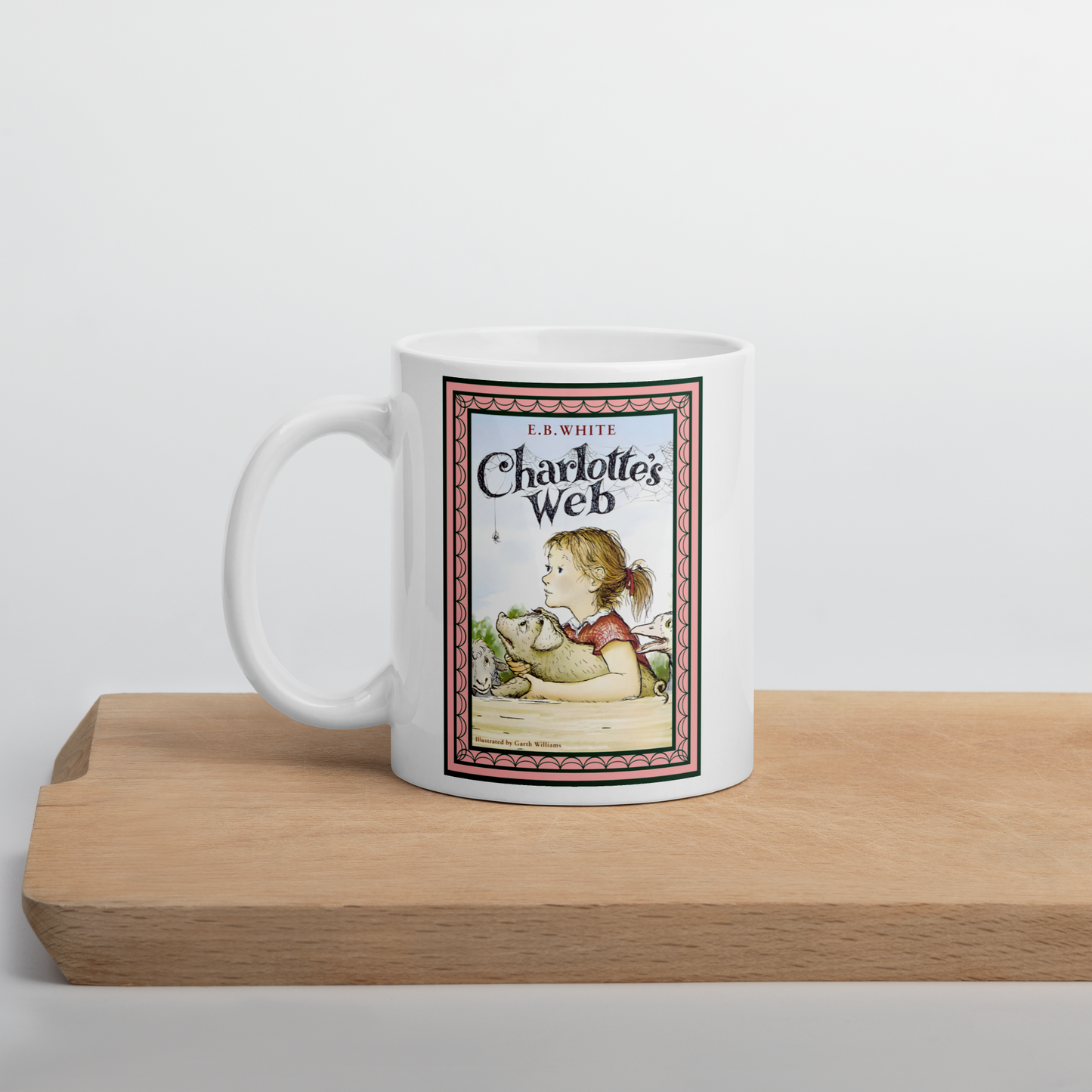 Charlotte's Web White glossy mug