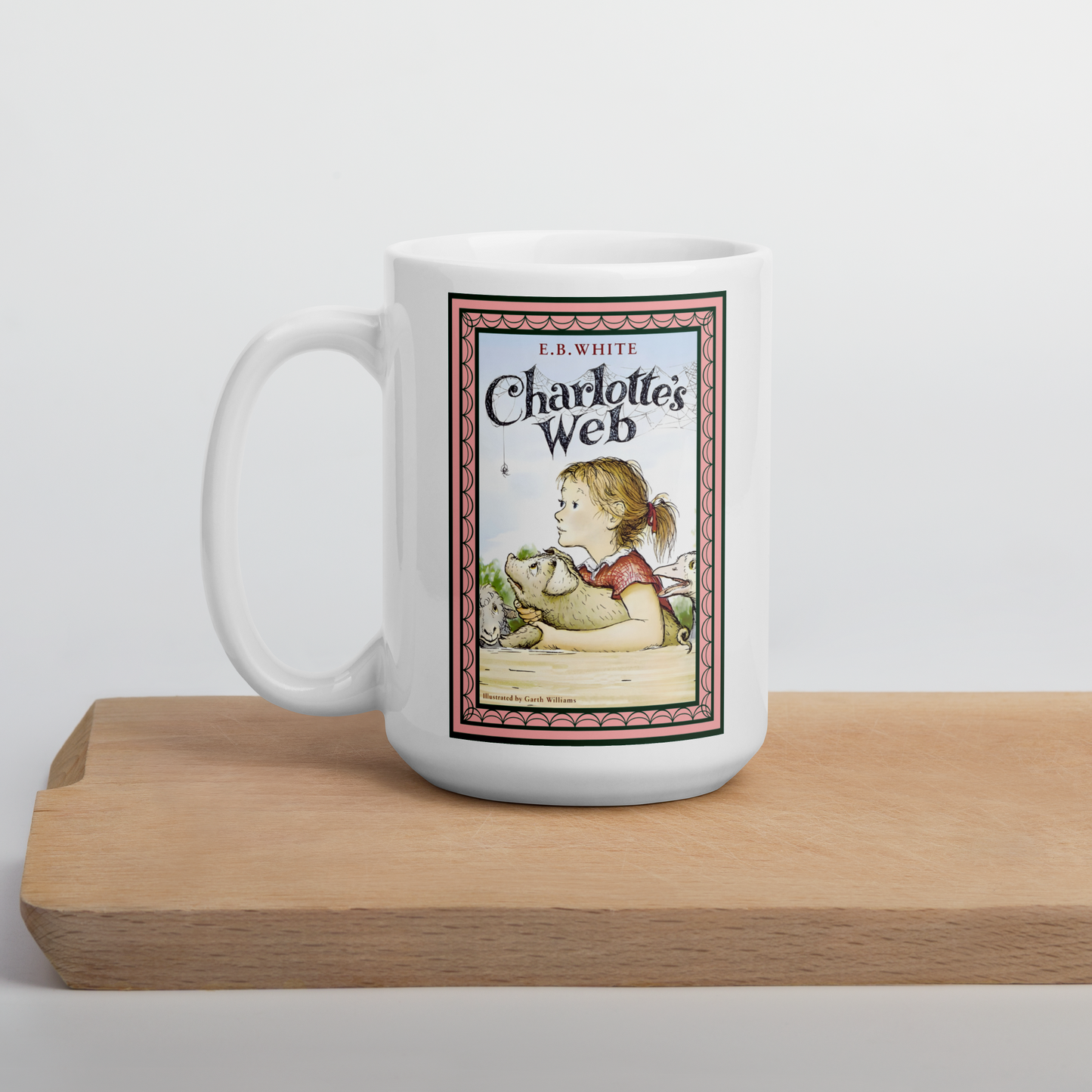 Charlotte's Web White glossy mug