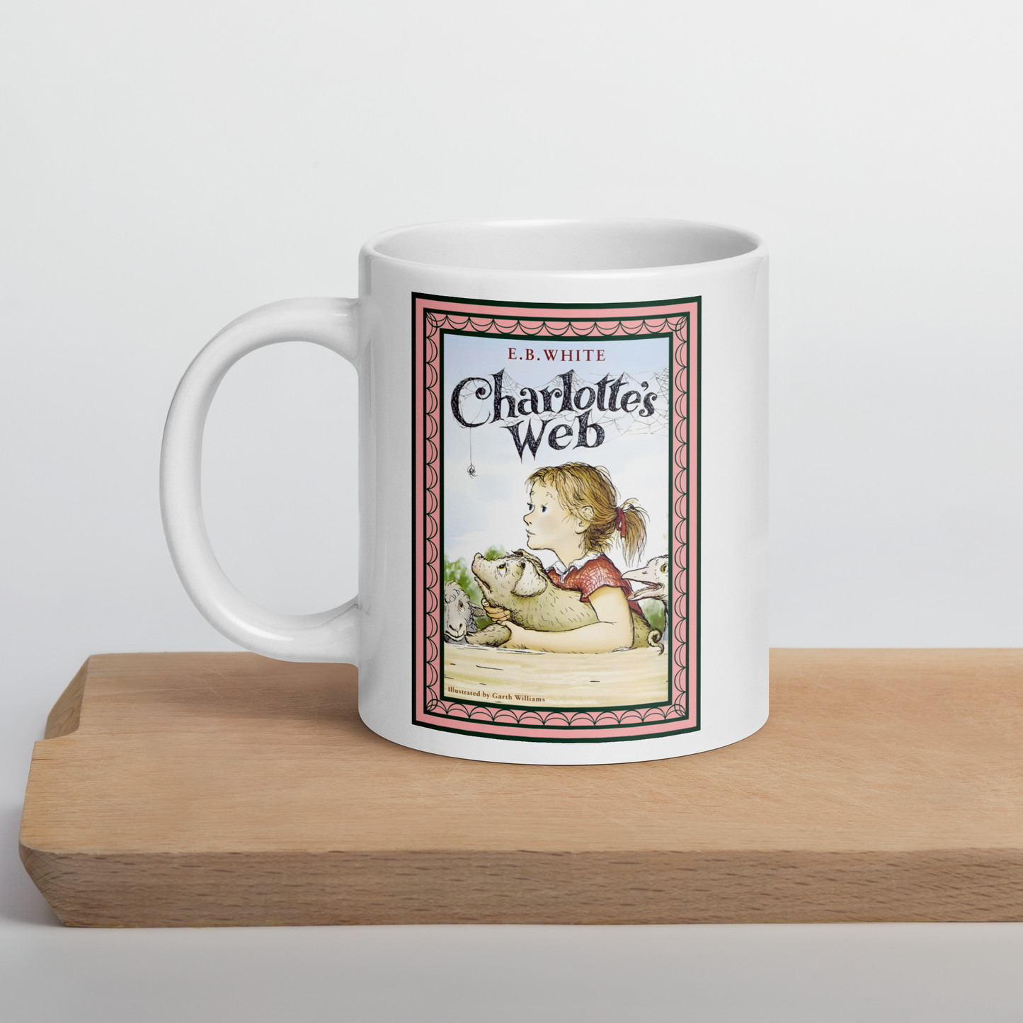 Charlotte's Web White glossy mug